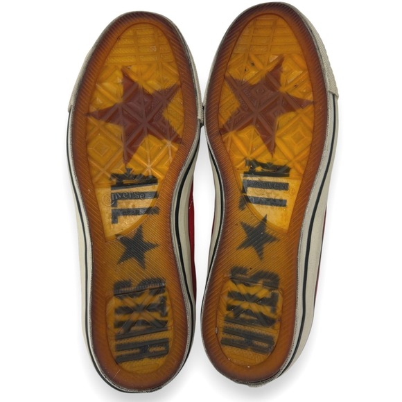 Converse John Varvatos Star Player Chili White Red Leather Sneaker Shoes US 11 - Picture 10 of 11